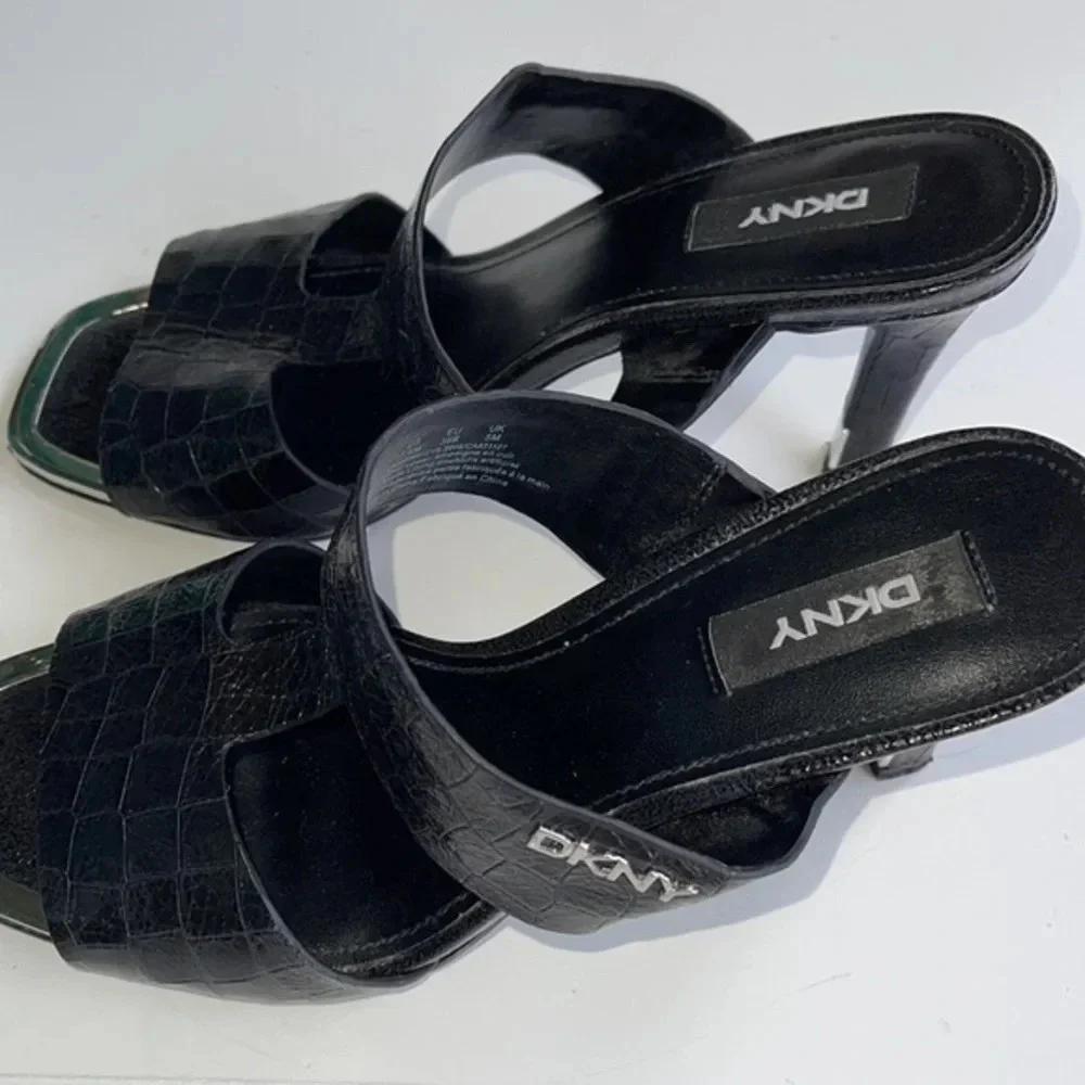 DKNY Black Baz Dress Sandals